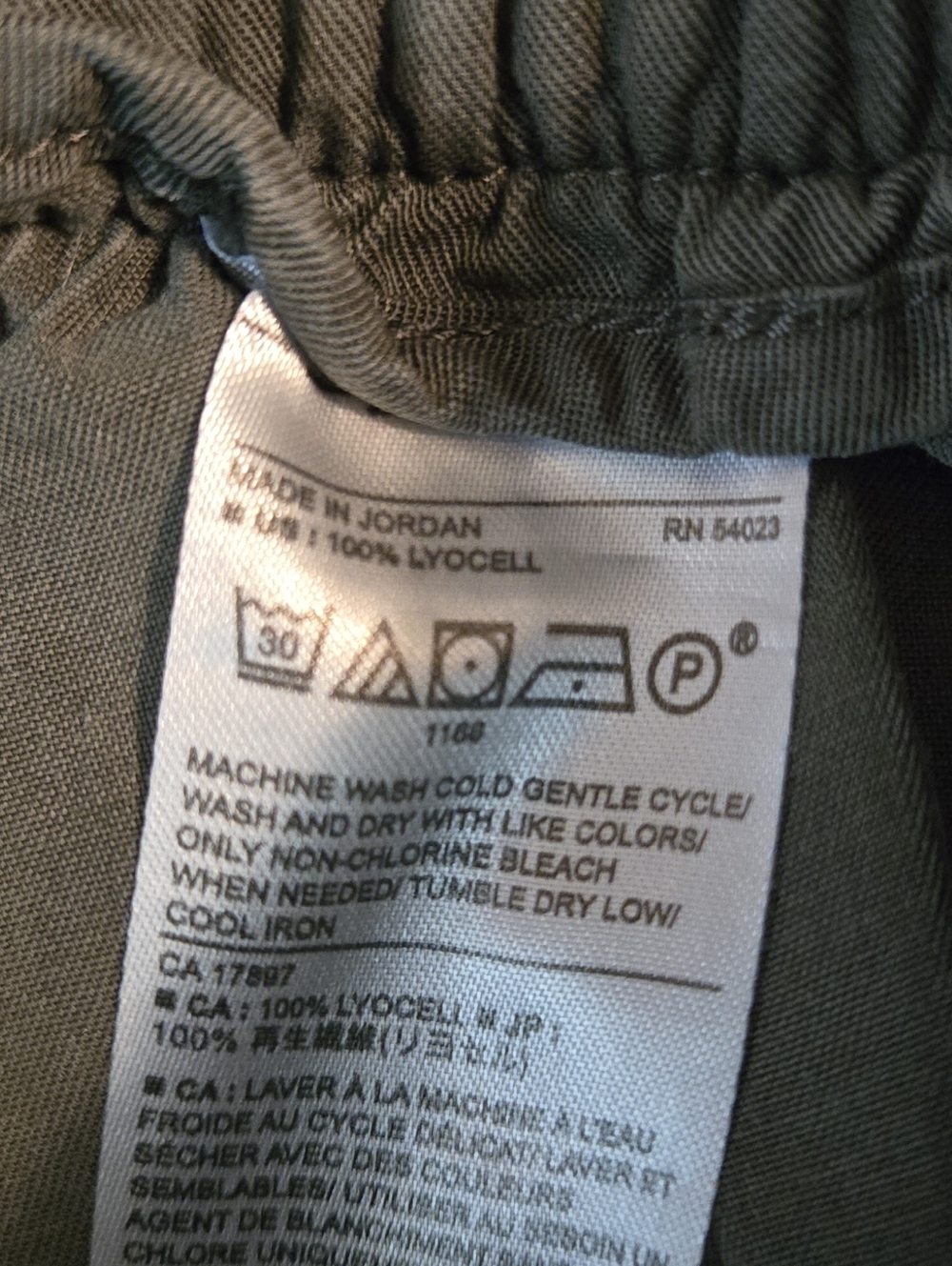 Banana Republic Olive Green Cargo Jogger Pants Petite Medium - Picture 7 of 9